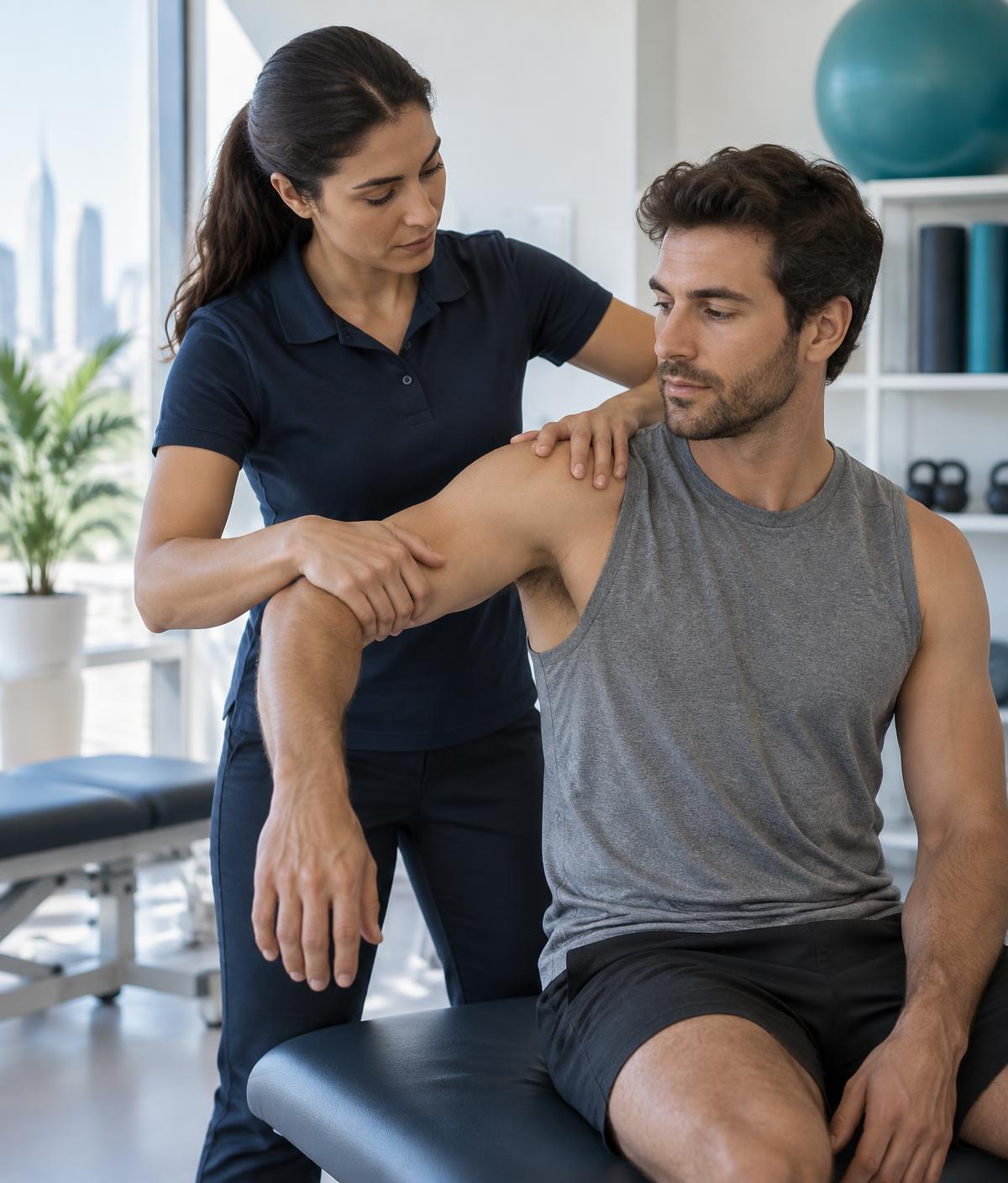 Hands-on manual physiotherapy treatment